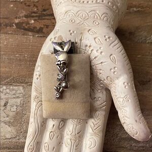 Silver Playboy Bunny Charm Belly Ring